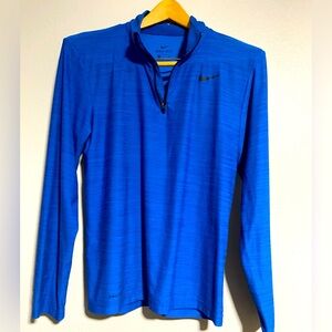 Nike Royal Blue Quarter-Zip Dri-FIT Top